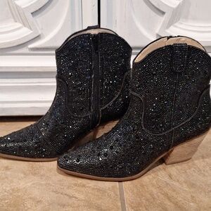 NEW Matisse Black Rhinestone Harlow Bootie 8M